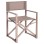 DIRECTOR'S CHAIR ALUMINUM DUPRE FK5094.03 CHAMPAGNE COLOR 57x48,5x85.5Hcm.