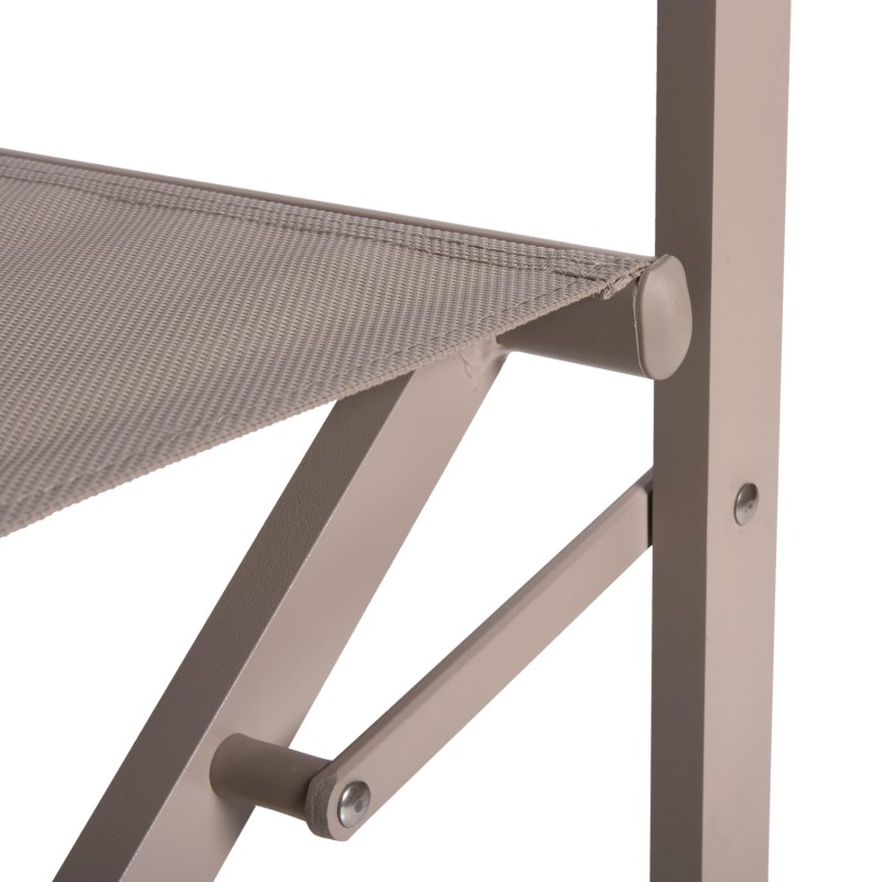 DIRECTOR'S CHAIR ALUMINUM DUPRE FK5094.03 CHAMPAGNE COLOR 57x48,5x85.5Hcm. DIRECTOR'S CHAIR ALUMINUM DUPRE FK5094.03 CHAMPAGNE COLOR 57x48,5x85.5Hcm.