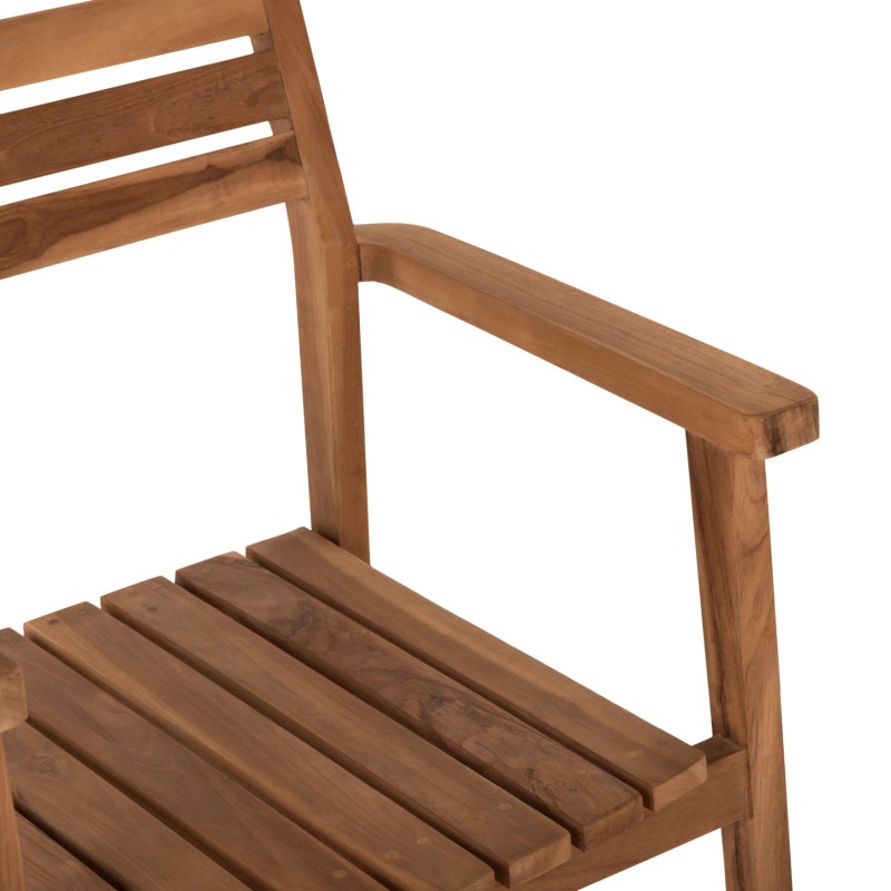 ARMCHAIR ERIETTA FK9534 TEAK WOOD IN NATURAL COLOR STACKABLE 60x54x87Hcm. ARMCHAIR ERIETTA FK9534 TEAK WOOD IN NATURAL COLOR STACKABLE 60x54x87Hcm.