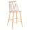 BAR STOOL MEDIUM HEIGHT VANESSA FK9300.25 CAPPUCCINO PP & METAL LEGS IN WOOD COLOR 45,5x46x97Hcm.