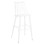 BAR STOOL HIGH SEAT VANESSA FK8459.11 WHITE PP & WHITE METAL LEGS 47x48,5x107Hcm.