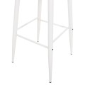 BAR STOOL HIGH SEAT VANESSA FK8459.11 WHITE PP & WHITE METAL LEGS 47x48,5x107Hcm. BAR STOOL HIGH SEAT VANESSA FK8459.11 WHITE PP & WHITE METAL LEGS 47x48,5x107Hcm.