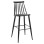 BAR STOOL HIGH SEAT VANESSA FK8459.12 BLACK PP & BLACK METAL LEGS 47x48,5x107Hcm.