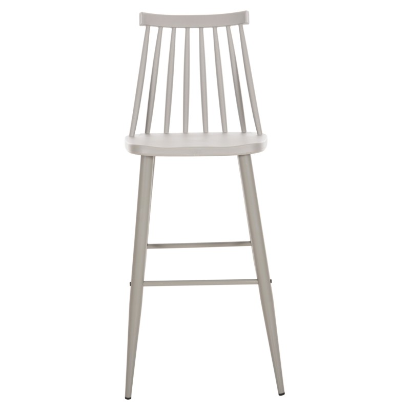 BAR STOOL HIGH SEAT VANESSA FK8459.20 GREY PP & GREY METAL LEGS 47x48,5x107Hcm. BAR STOOL HIGH SEAT VANESSA FK8459.20 GREY PP & GREY METAL LEGS 47x48,5x107Hcm.