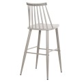 BAR STOOL HIGH SEAT VANESSA FK8459.20 GREY PP & GREY METAL LEGS 47x48,5x107Hcm. BAR STOOL HIGH SEAT VANESSA FK8459.20 GREY PP & GREY METAL LEGS 47x48,5x107Hcm.