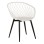 ARMCHAIR ARIADNE FK8001.21 WHITE POLYPROPYLENE-BLACK METAL LEGS 63x56x80Hcm.