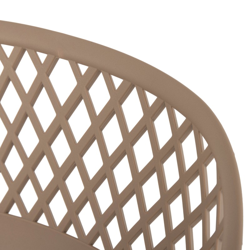 BAR STOOL AVAYA FK8686.13 CAPPUCCINO POLYPROPYLENE-BLACK METAL LEGS 46x48x99Hcm. BAR STOOL AVAYA FK8686.13 CAPPUCCINO POLYPROPYLENE-BLACK METAL LEGS 46x48x99Hcm.