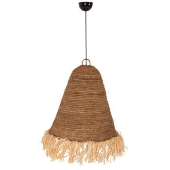 CEILING PENDANT LAMP FK7818 DRIED BANANA TREE FIBERS IN NATURAL COLOR Φ60x90-180Hcm.