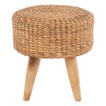 STOOL JIM FK7824 TEAK WOOD IN NATURAL COLOR-MATTED SEAT Φ43x43Hcm. STOOL JIM FK7824 TEAK WOOD IN NATURAL COLOR-MATTED SEAT Φ43x43Hcm.
