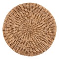 STOOL JIM FK7824 TEAK WOOD IN NATURAL COLOR-MATTED SEAT Φ43x43Hcm. STOOL JIM FK7824 TEAK WOOD IN NATURAL COLOR-MATTED SEAT Φ43x43Hcm.