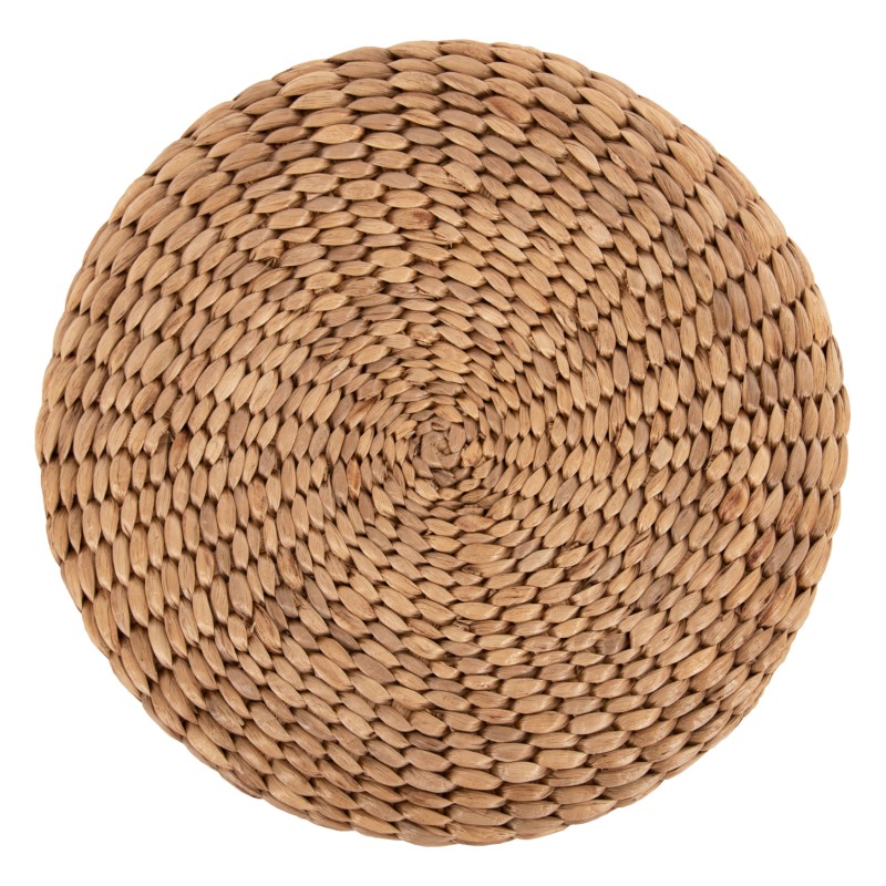 STOOL JIM FK7824 TEAK WOOD IN NATURAL COLOR-MATTED SEAT Φ43x43Hcm. STOOL JIM FK7824 TEAK WOOD IN NATURAL COLOR-MATTED SEAT Φ43x43Hcm.
