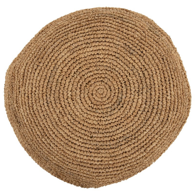 STOOL-POUF AONI FK7828 MADE OF DRIED PALM FIBERS IN NATURAL COLOR Φ48x37Hcm. STOOL-POUF AONI FK7828 MADE OF DRIED PALM FIBERS IN NATURAL COLOR Φ48x37Hcm.
