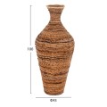 DECORATIVE FLOOR VASE FK7836 BANANA FIBER RUSH-MAT IN BROWN COLOR Φ43x100Hcm. DECORATIVE FLOOR VASE FK7836 BANANA FIBER RUSH-MAT IN BROWN COLOR Φ43x100Hcm.