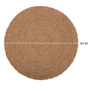 ROUND RUG CRATER FK7849 MENDONG GRASS IN NATURAL COLOR Φ150cm.