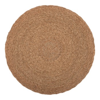 ROUND RUG CRATER FK7849 MENDONG GRASS IN NATURAL COLOR Φ150cm.