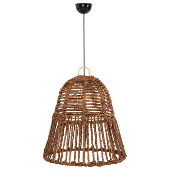 CEILING PENDANT LAMP FK7858 DRIED BANANA TREE FIBERS IN BROWN COLOR Φ41x41-136Hcm.