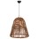 CEILING PENDANT LAMP FK7858 DRIED BANANA TREE FIBERS IN BROWN COLOR Φ41x41-136Hcm.
