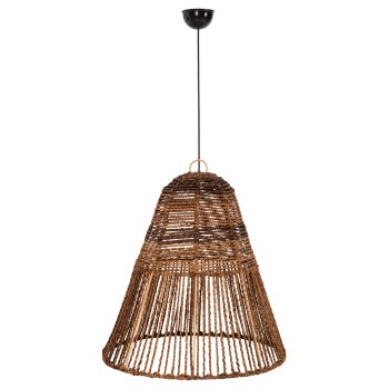 CEILING PENDANT LAMP FK7859 DRIED BANANA TREE FIBERS IN BROWN COLOR Φ61x61-156Hcm.