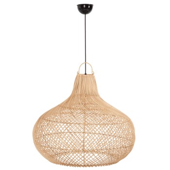 CEILING PENDANT LAMP FK7860 NATURAL RATTAN IN NATURAL COLOR Φ54x46-141Hcm.