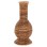 DECORATIVE FLOOR VASE FK7864 BANANA FIBER RUSH-MAT IN BROWN COLOR Φ33x74Hcm.