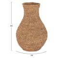 DECORATIVE FLOOR VASE FK7866 PALM FIBER MAT IN NATURAL COLOR Φ34x50Hcm. DECORATIVE FLOOR VASE FK7866 PALM FIBER MAT IN NATURAL COLOR Φ34x50Hcm.
