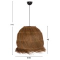CEILING PENDANT LAMP FK7892 RAYUNG GRASS IN BROWN COLOR Φ46x40-141Hcm. CEILING PENDANT LAMP FK7892 RAYUNG GRASS IN BROWN COLOR Φ46x40-141Hcm.