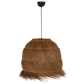 CEILING PENDANT LAMP FK7892 RAYUNG GRASS IN BROWN COLOR Φ46x40-141Hcm.
