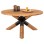 DINING TABLE ROUND KATTE FK9559 RECYCLED TEAK WOOD-LEGS WITH METAL Φ150x78Hcm.