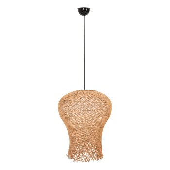 CEILING PENDANT LAMP FK7882 RATTAN IN NATURAL COLOR Φ49x157Hcm.