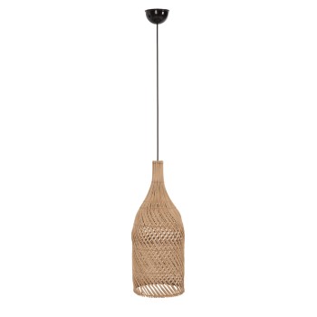 CEILING PENDANT LAMP CARBOY FK7884 NATURAL RATTAN IN NATURAL COLOR Φ28x163.5Hcm.