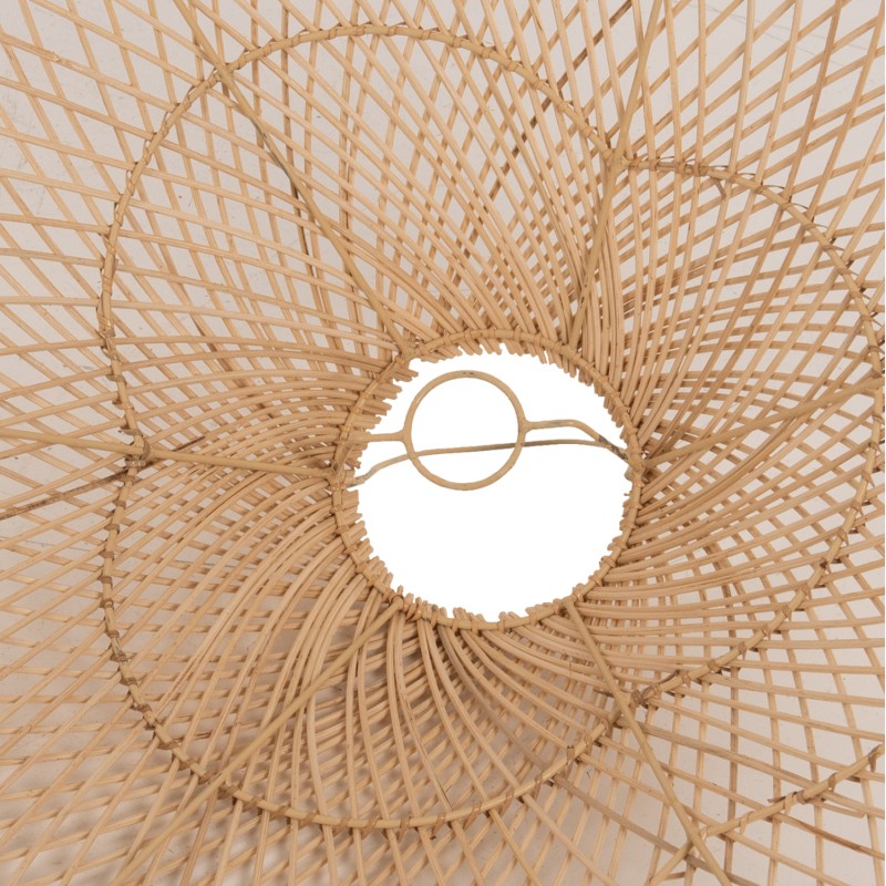 CEILING PENDANT LAMP FK7879.02 RATTAN IN NATURAL COLOR Φ80x31x126Hcm. CEILING PENDANT LAMP FK7879.02 RATTAN IN NATURAL COLOR Φ80x31x126Hcm.