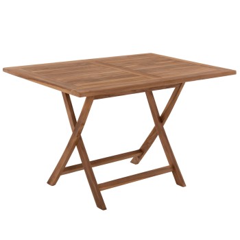 OUTDOOR DINING TABLE KENDALL FK9542 FOLDABLE-TEAK IN NATURAL COLOR 120x80x75Hcm.