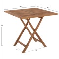 OUTDOOR SQUARE DINING TABLE KENDALL FK9544 FOLDABLE-TEAK WOOD IN NATURAL COLOR 80x80x75Hcm. OUTDOOR SQUARE DINING TABLE KENDALL FK9544 FOLDABLE-TEAK WOOD IN NATURAL COLOR 80x80x75Hcm.