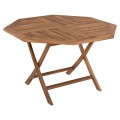 OUTDOOR POLYGON DINING TABLE KENDALL FK9545 FOLDABLE TEAK IN NATURAL COLOR 120x120x75Hcm. OUTDOOR POLYGON DINING TABLE KENDALL FK9545 FOLDABLE TEAK IN NATURAL COLOR 120x120x75Hcm.