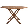 OUTDOOR POLYGON DINING TABLE KENDALL FK9545 FOLDABLE TEAK IN NATURAL COLOR 120x120x75Hcm. OUTDOOR POLYGON DINING TABLE KENDALL FK9545 FOLDABLE TEAK IN NATURAL COLOR 120x120x75Hcm.