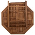 OUTDOOR POLYGON DINING TABLE KENDALL FK9545 FOLDABLE TEAK IN NATURAL COLOR 120x120x75Hcm. OUTDOOR POLYGON DINING TABLE KENDALL FK9545 FOLDABLE TEAK IN NATURAL COLOR 120x120x75Hcm.