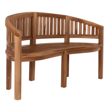 BENCH 2-SEATER CAPO FK9539 TEAK WOOD IN NATURAL COLOR 149x59x86Hcm.