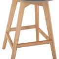 BAR STOOL VEGAS FK8000.30 GREY POLYPROPYLENE- BEECH WOOD IN NATURAL COLOR 47x58x107Hcm. BAR STOOL VEGAS FK8000.30 GREY POLYPROPYLENE- BEECH WOOD IN NATURAL COLOR 47x58x107Hcm.