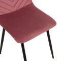 DINING CHAIR LATRELL FK8587.02 DUSTY PINK VELVET & BLACK METAL LEGS 43x54x88Hcm. DINING CHAIR LATRELL FK8587.02 DUSTY PINK VELVET & BLACK METAL LEGS 43x54x88Hcm.