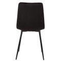 DINING CHAIR LATRELL FK8587.04 BLACK VELVET & BLACK METAL LEGS 43x54x88Hcm. DINING CHAIR LATRELL FK8587.04 BLACK VELVET & BLACK METAL LEGS 43x54x88Hcm.