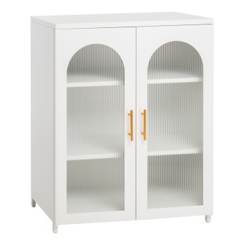 DISPLAY CABINET METALLIC CARIL FK9571.02 WHITE 80x37-40x102Hcm.