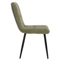 CHAIR SHELLY FK8590.03 TEDDY FABRIC IN PISTACHIO GREEN-BLACK METAL LEGS 48x64x87Hcm. CHAIR SHELLY FK8590.03 TEDDY FABRIC IN PISTACHIO GREEN-BLACK METAL LEGS 48x64x87Hcm.
