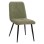 CHAIR SHELLY FK8590.03 TEDDY FABRIC IN PISTACHIO GREEN-BLACK METAL LEGS 48x64x87Hcm.