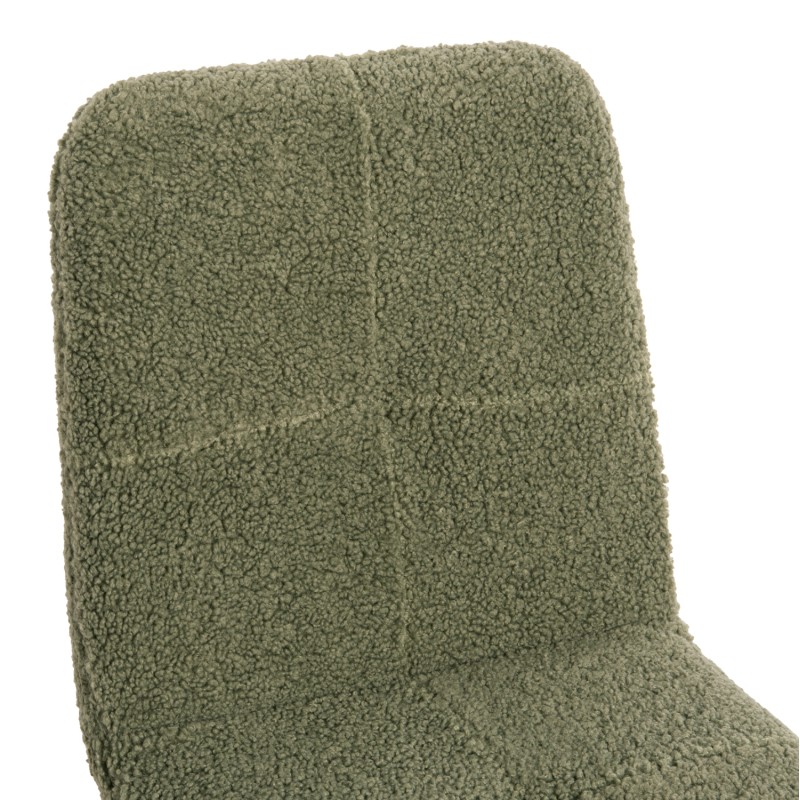 CHAIR SHELLY FK8590.03 TEDDY FABRIC IN PISTACHIO GREEN-BLACK METAL LEGS 48x64x87Hcm. CHAIR SHELLY FK8590.03 TEDDY FABRIC IN PISTACHIO GREEN-BLACK METAL LEGS 48x64x87Hcm.