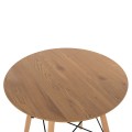 DINING TABLE ROUND MINIMAL ΗΜ0060.04 MDF IN NATURAL COLOR-BEECH WOOD LEGS IN NATURAL COLOR Φ60Χ76Hcm.