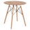 DINING TABLE ROUND MINIMAL FK0059.04 MDF IN NATURAL COLOR-BEECH WOOD LEGS IN NATURAL Φ80Χ72Hcm.