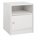 NIGHTSTAND MALORY FK2205.05 WHITE MELAMINE 40x40x50Hcm.
