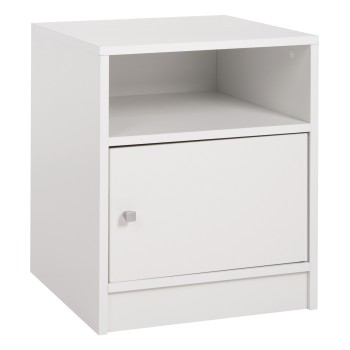 NIGHTSTAND MALORY FK2205.05 WHITE MELAMINE 40x40x50Hcm.