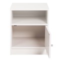 NIGHTSTAND MALORY FK2205.05 WHITE MELAMINE 40x40x50Hcm.