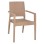 ARMCHAIR POLYPROPYLENE HEAVY-DUTY KAGANU FK5134.03 CAPPUCCINO 58x55x88Hcm.